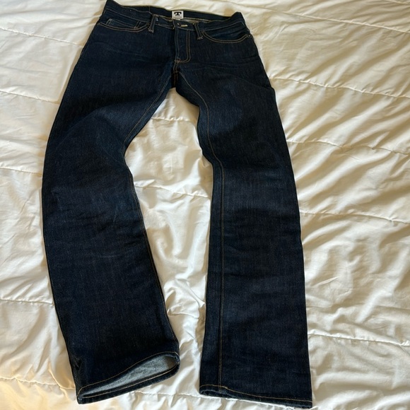 Tellason JOHN GRAHAM MELLOR Slim Straight Selvedge Jeans CONE denim - Picture 1 of 5